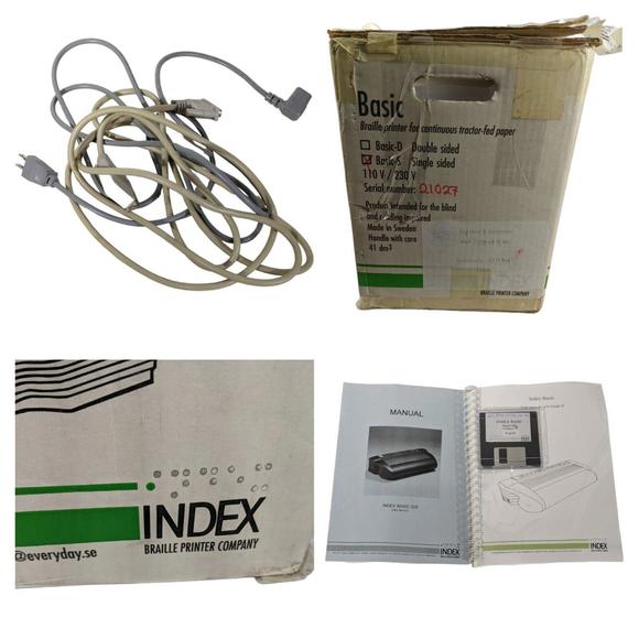 Index Braille Printer Basic-S Double Sided Embosser Heavyweight Paper Desktop - Picture 6 of 12